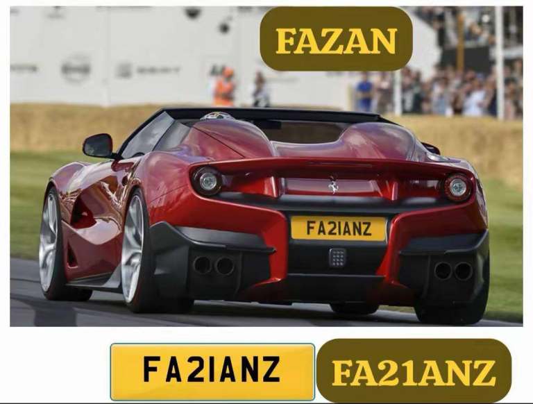 Fazan number plate