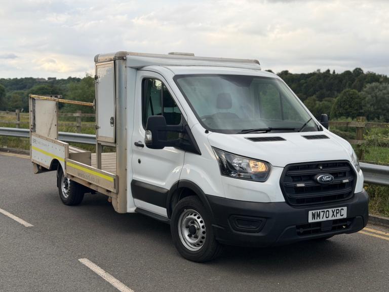 2021 FORD TRANSIT 2.0 ECOBLUE 130PS 350 CHASSIS CAB WHITE NO VAT PICK UP