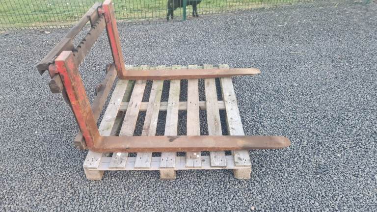Heavy duty Forklift pallet forks with back plate suit tractor ...