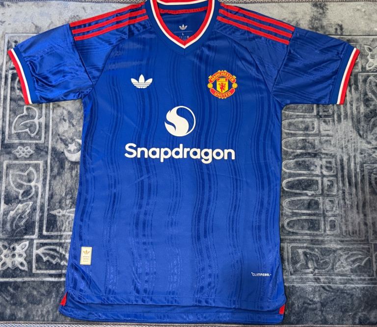 Manchester United Away Shirt 2026/27 Mens Football Jersey Blue Man Utd, UK Size: XS & M