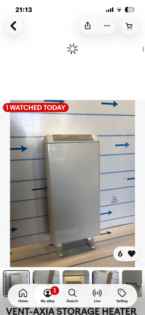 Storage heater wanted