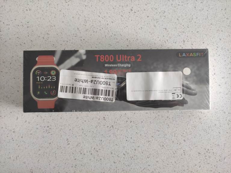 Smart Watch Laxasfit T800 Ultra 2, WHITE - SEALED Brand New
