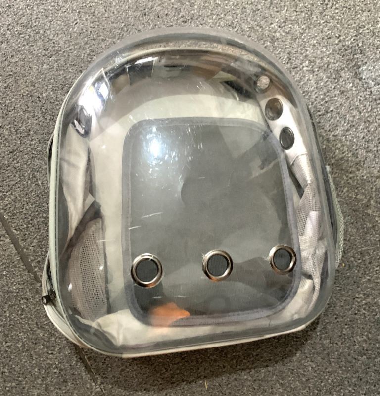 Pet Carrier Backpack – Grey, Good Condition