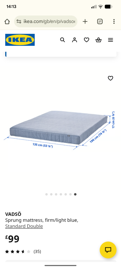 image for DOUBLE MATTRESS