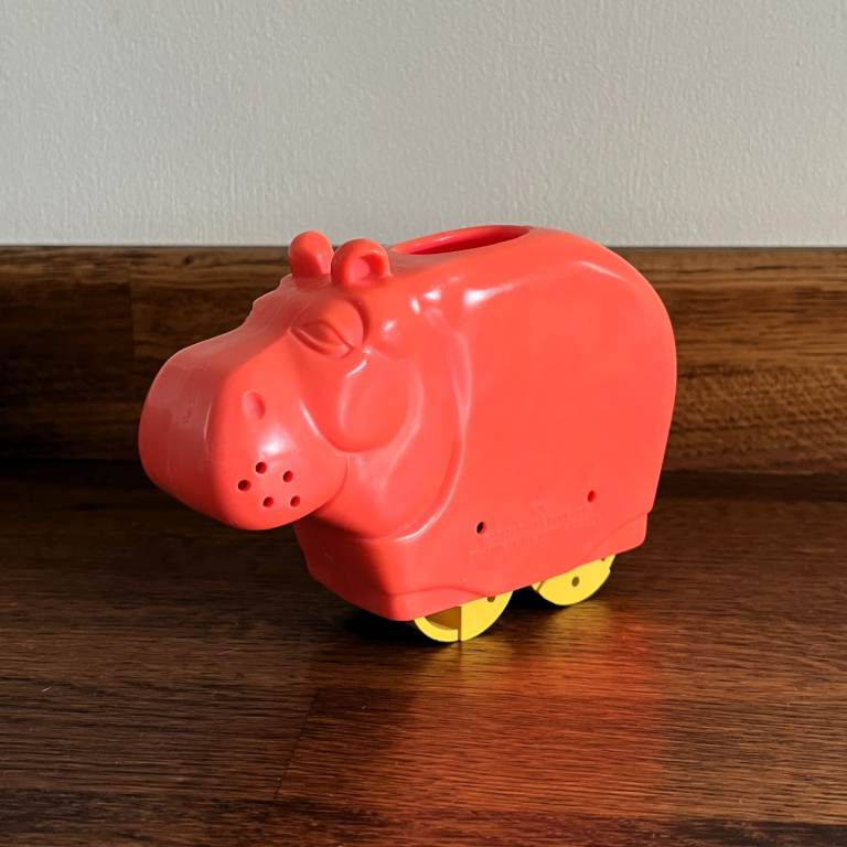Vintage 1977 Fisher Price Henry Hippo 625 bath toy.