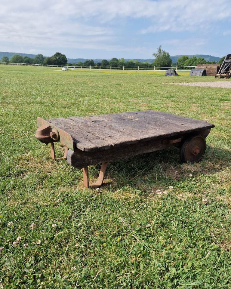Authentic Early 20th Century Factory Cart