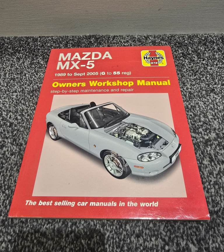 Haynes Mazda MX-5 Owners Workshop Manual 1989-2005. Good condition 