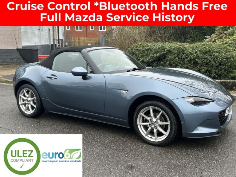 2016 Mazda MX-5 1.5 SE-L Nav Soft Top Convertible In Blue - Euro 6 CONVERTIBLE Petrol Manual