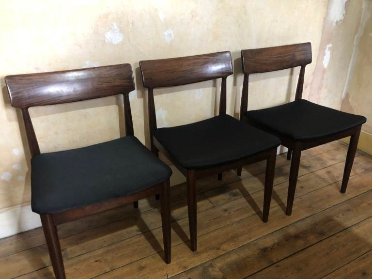 Mid-Century Danish Teak Rosewood Chairs x 2