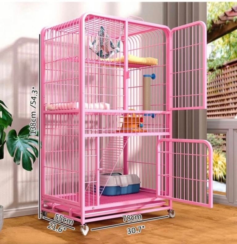 Cat cage pink 