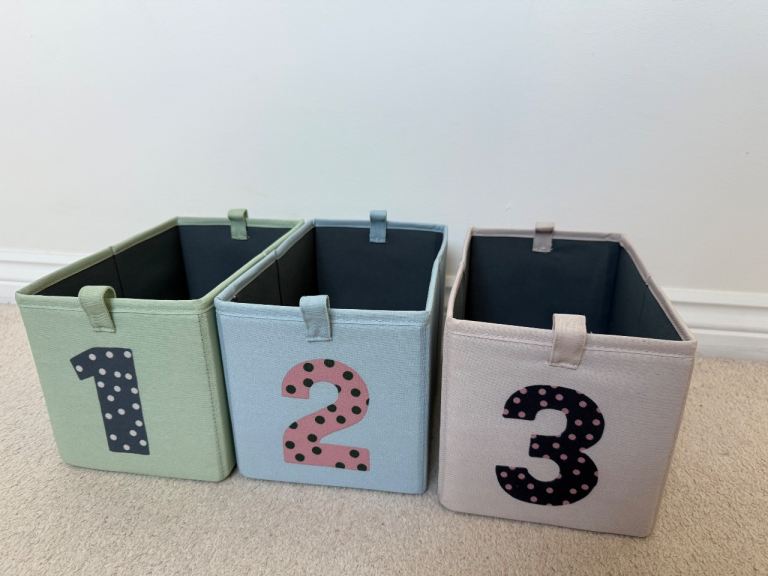 Set of 3 IKEA Boxes Barndröm Excellent condition Organizer Box  