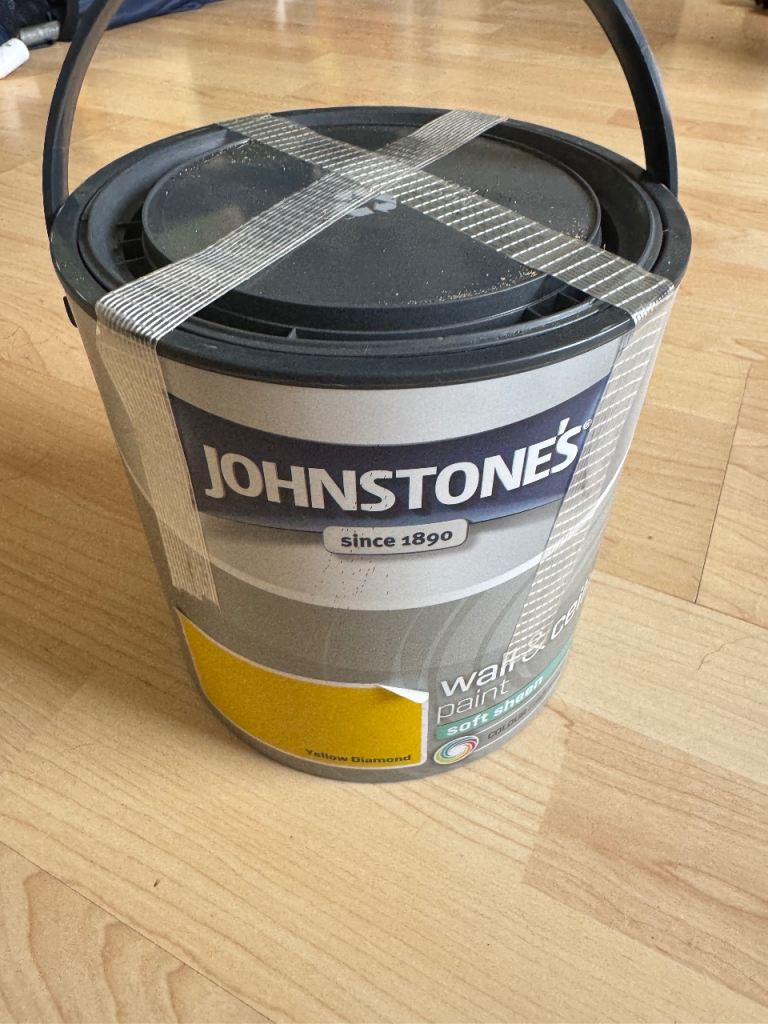 Brand new yellow paint