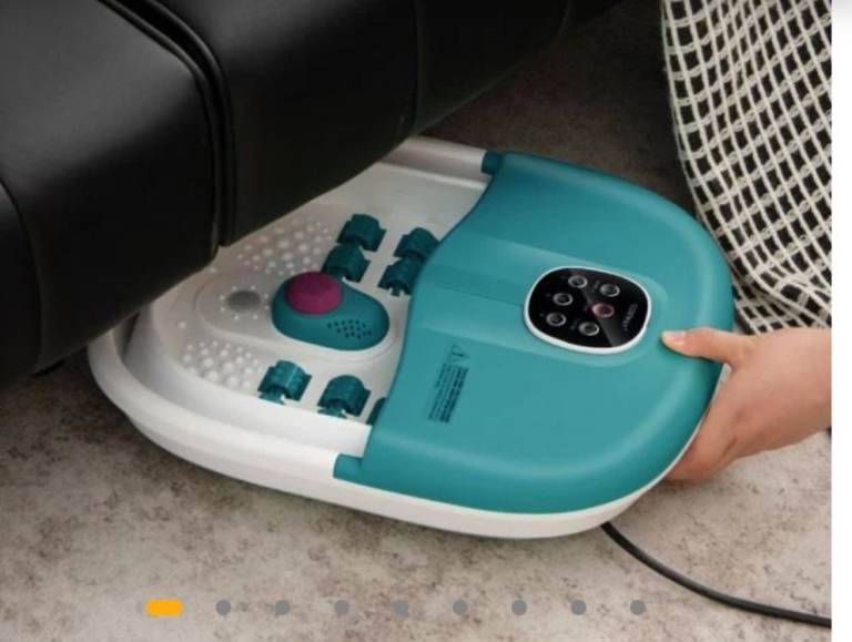 COSTWAY Foldable Foot Bath Spa with Heat & Massage