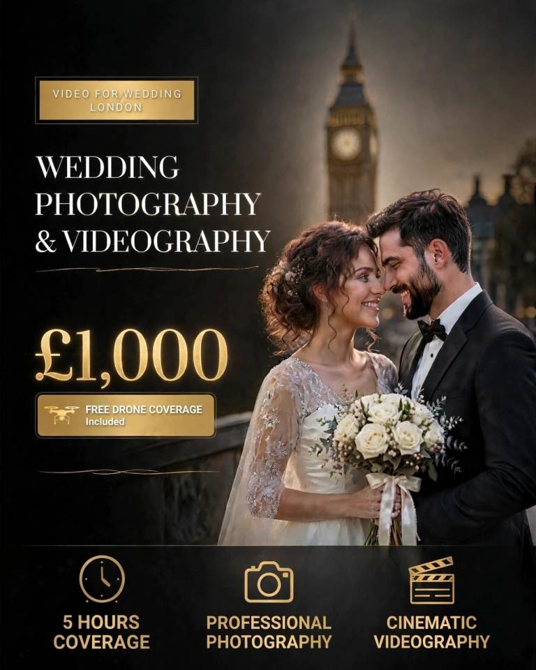 Wedding Photographer & Videographer London | From £340