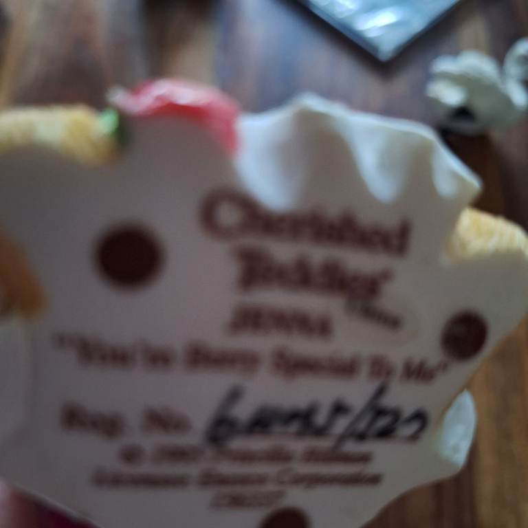 Cherished teddy..Jenna.