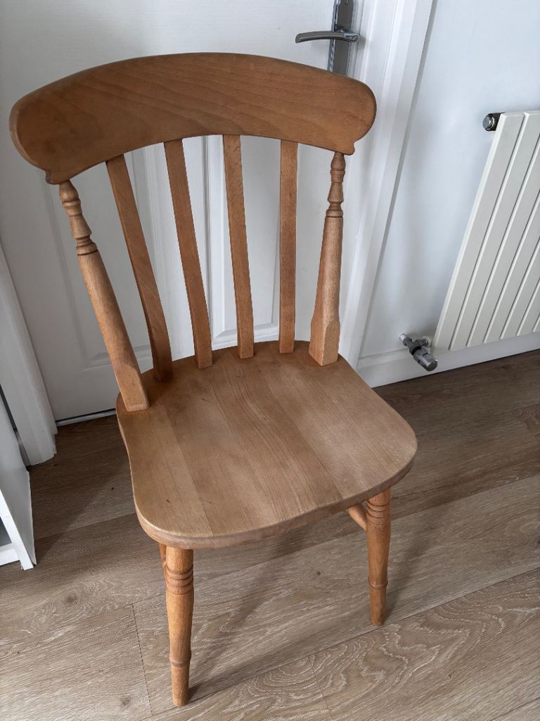 Farmhouse style wooden kitchen chair £30