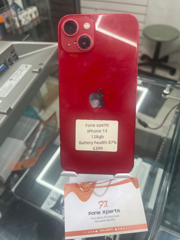 Apple iPhone 13 128GB!! Red colour 87% battery health!!