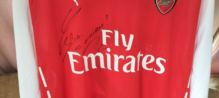 Signed football shirt