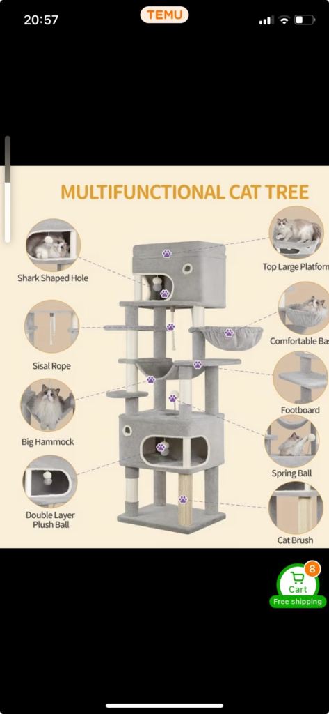 Brand new cat multi storey scratching post
