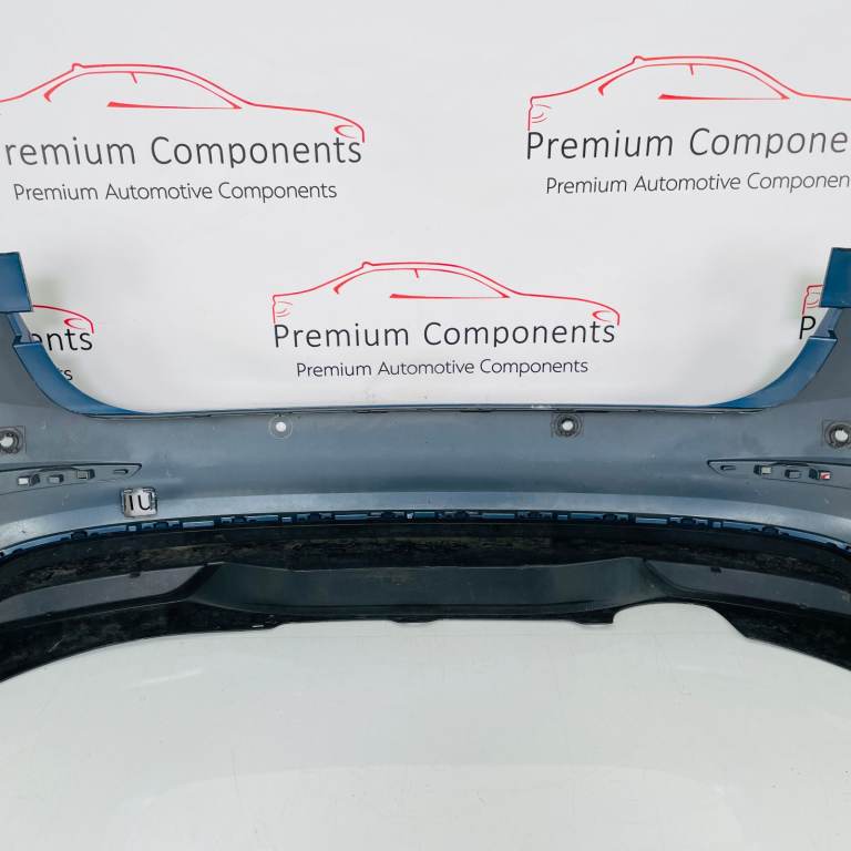 Skoda Scala Rear Bumper Genuine Blue With Diffuser 2019 - 2023 [ao63]