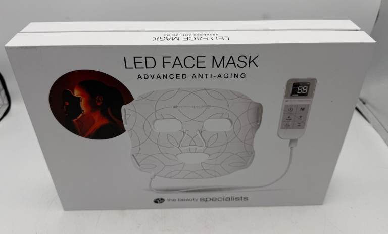 image for Rio LED Face Mask Advanced Anti-Aging 3 Levels Treatment 5-25 Minutes NEW SEALED