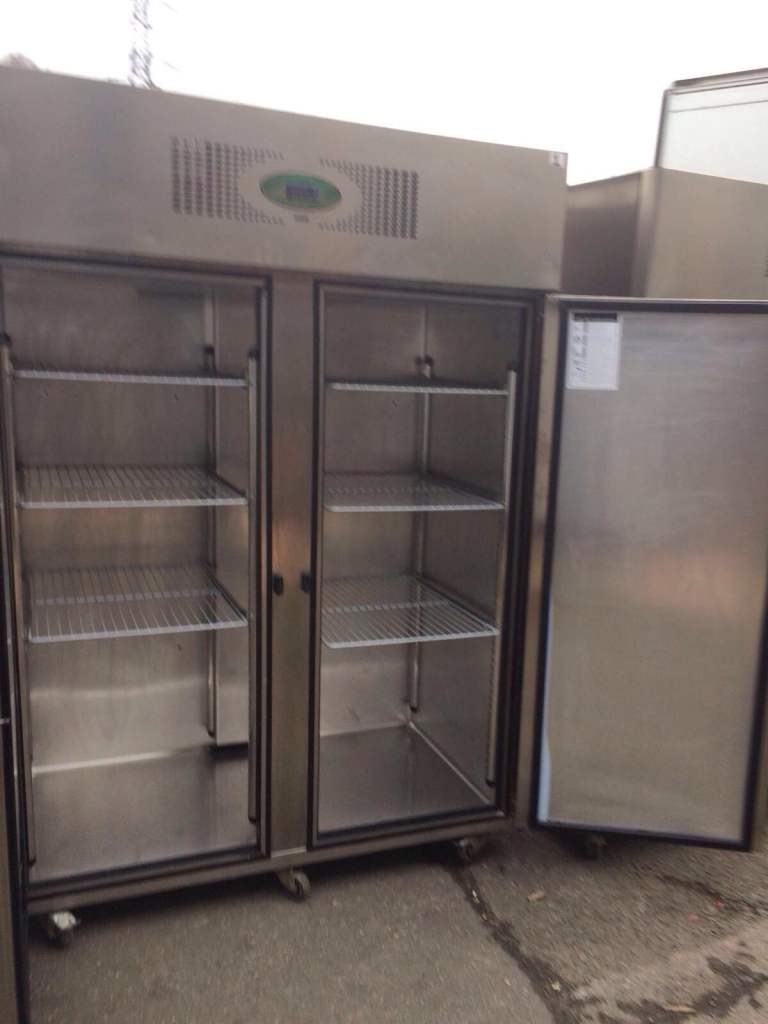 Commercial double door foster fridge cafe shop restaurant takeaway 