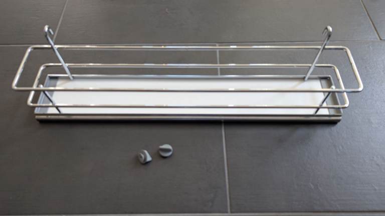 Spice rack for fitted kitchen pull out cupboard
