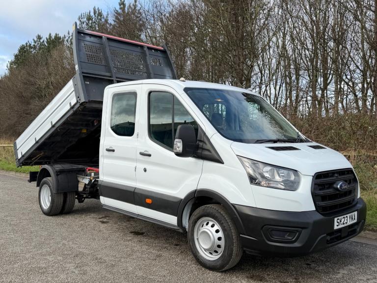 2023 FORD TRANSIT 350 LEADER DOUBLE CAB TIPPER FORD ONE STOP TIPPING BODY 