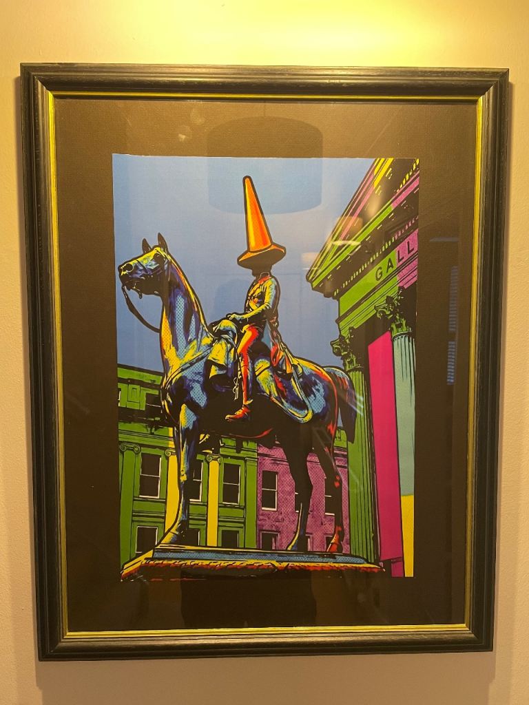 The Duke with Cone Framed Art Print