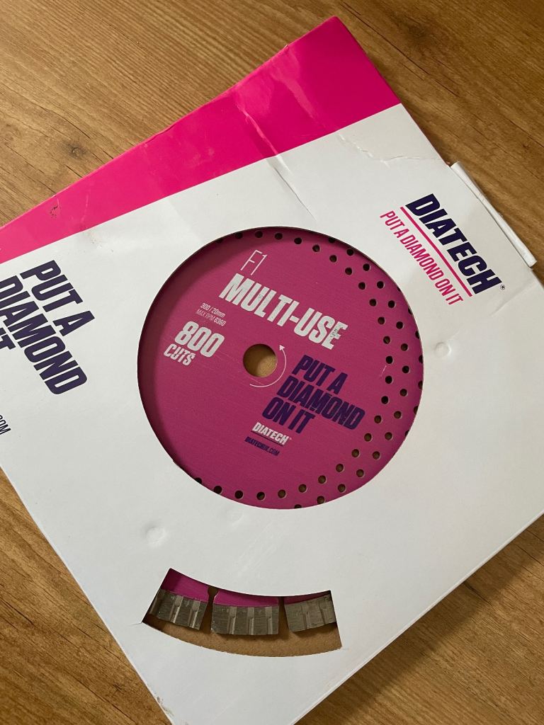 Diatech F1 Multi-Use 300mm Cutting Diamond Blade The Disc Professionals Use NEW