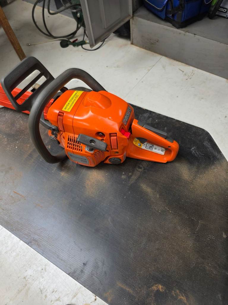 Husqvarna Chainsaw – Orange, Good Working Condition
