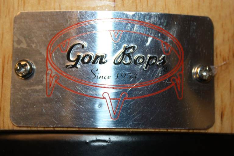 Gon Bops Fiesta Bongo 7in and 8.1/2in Natural with Black Hardware ~ Excellent Condition ~ £95 ono