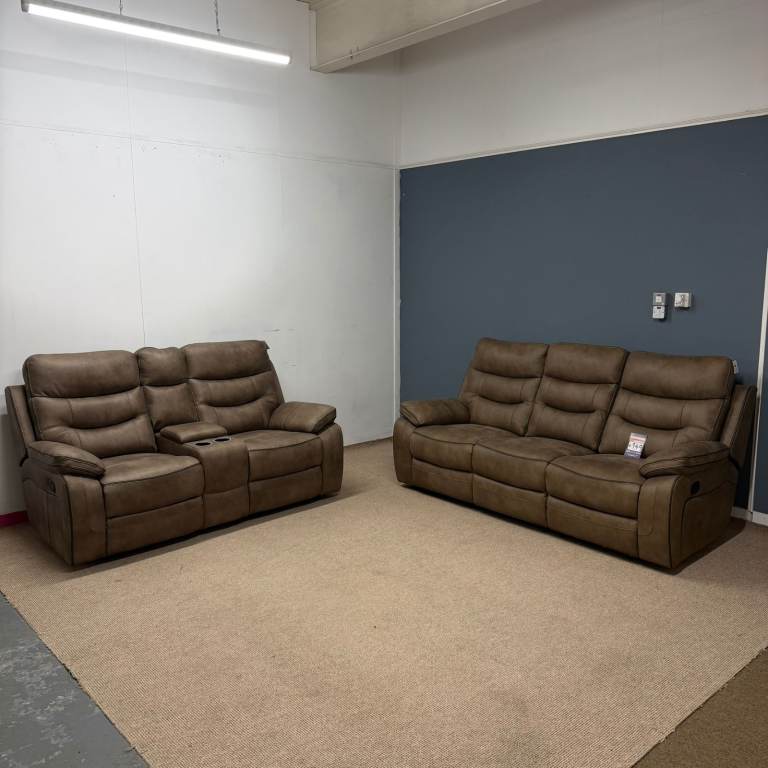 🛋️ Brand New Recliner 3 + 2 Set - Retail £1399 - Our Price £949 - FREE DELIVERY 🚚