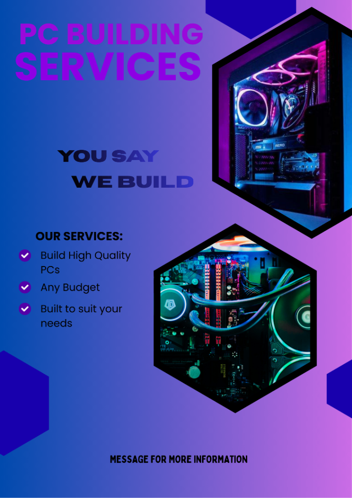Custom Gaming/Workstation PC build Service! - Read Description!
