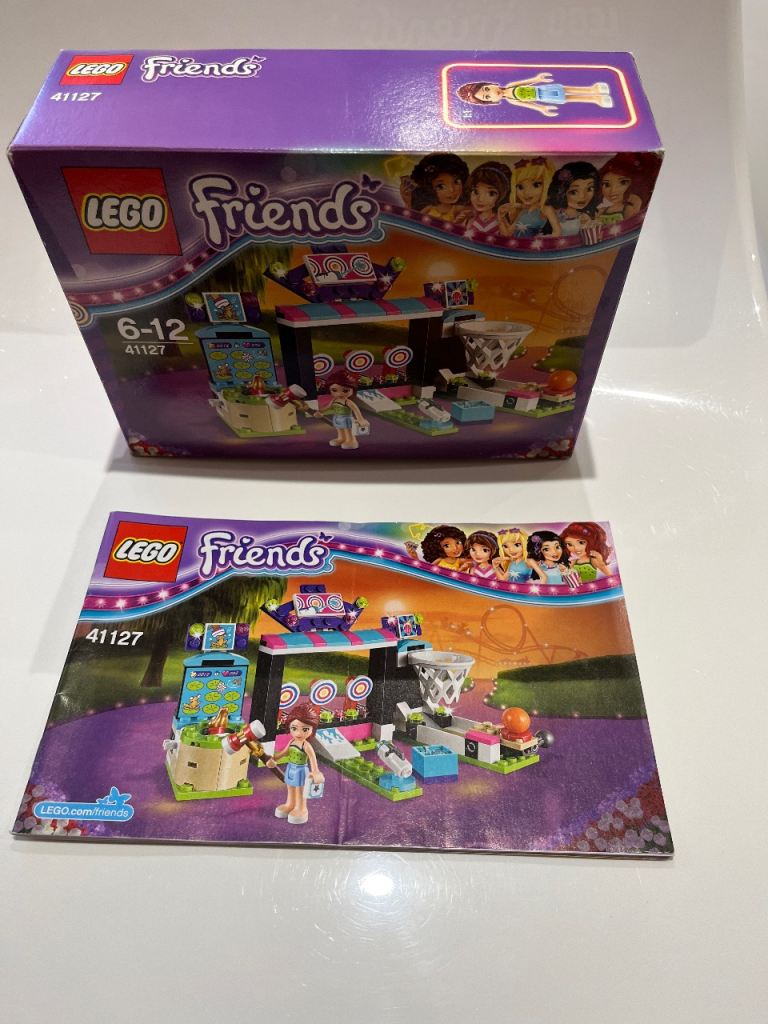Lego Friends Amusement Park Arcade 41127 Set Complete Boxed As New 
