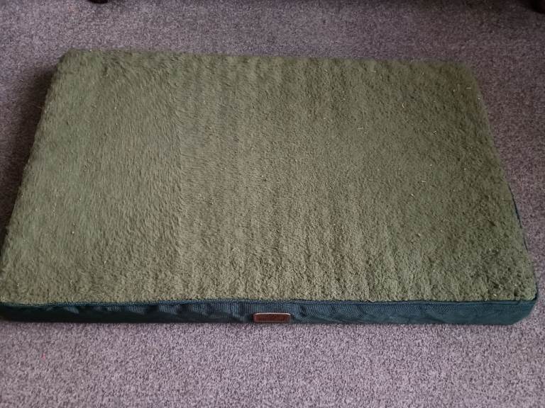 Large green dog bed, Orthopedic