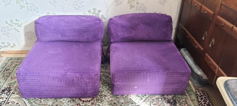 Gilda fold out chair bed 2 x singles, £40 each