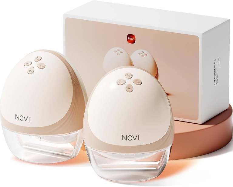 NCVI AM8161 Heated Wearable Electric Double Breast Pump & Full Accessory Set, New/Boxed/Sealed
