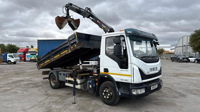 IVECO EUROCARGO 100E19 2018 (18) EURO 6, 10 TON DROPSIDE TIPPER GRAB
