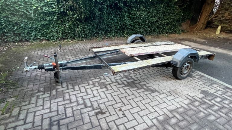 Small car transporter trailer