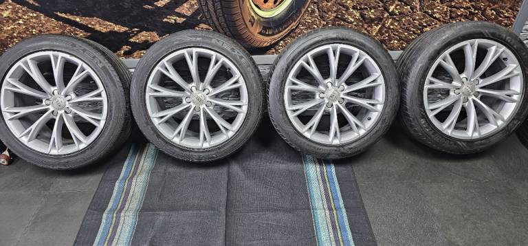 Audi Genuine 19 alloy wheels + 4 x tyres 255 45 19