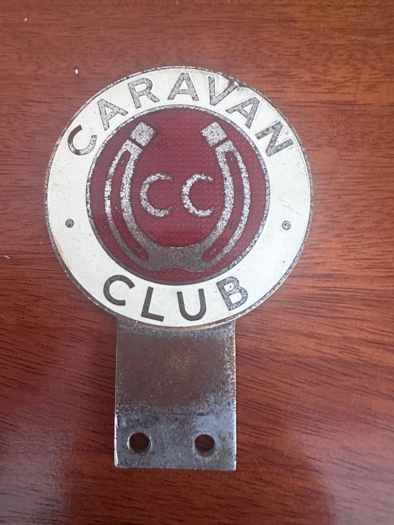 Vintage Caravan Club Car Badge 