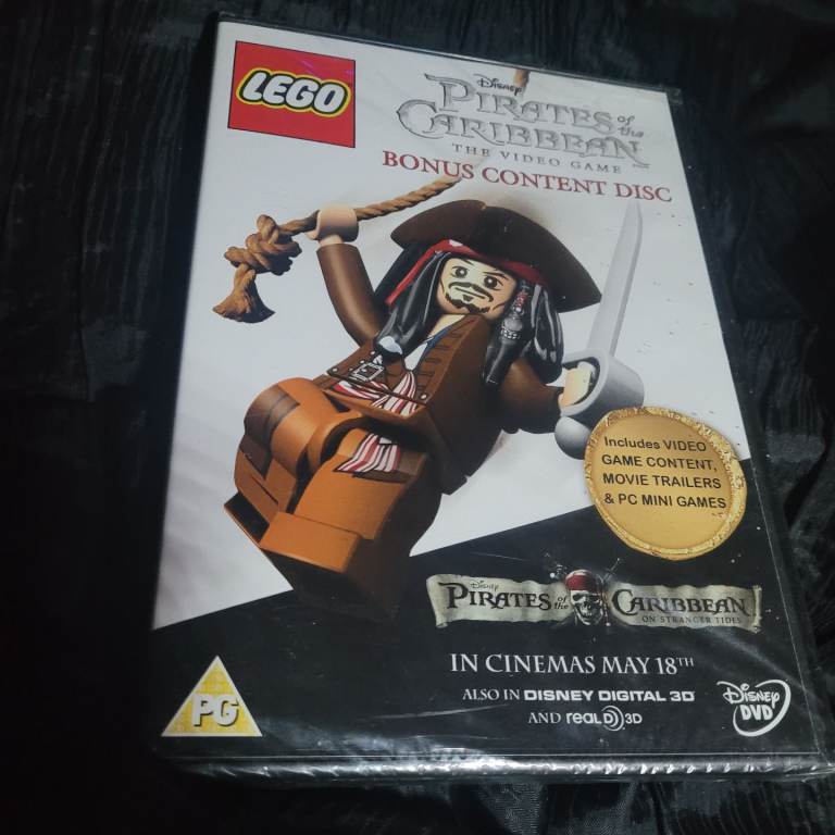 Lego Disney Pirates of the Caribbean The Video Game Bonus Content DVD (2011) New Sealed a3