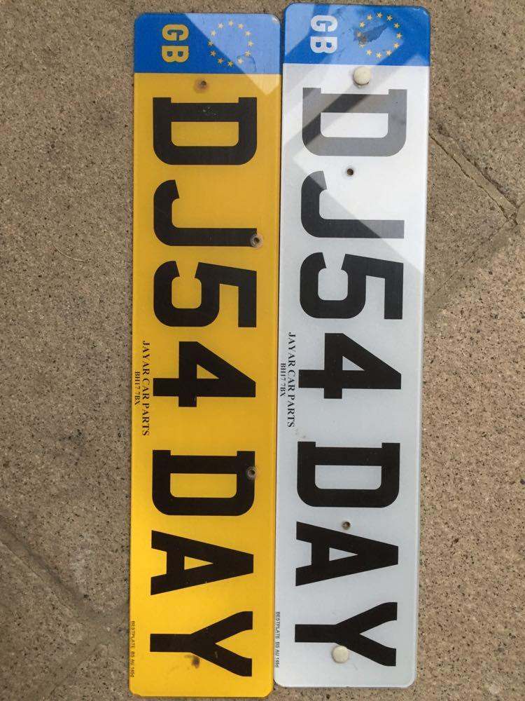 Number plate 