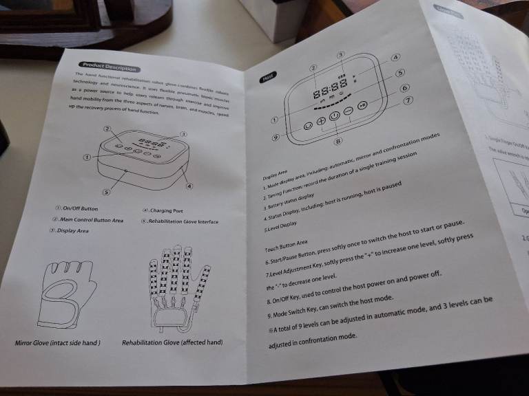 Rehabilitation Robot Glove - Hand Flex Training (LEFT Hand)