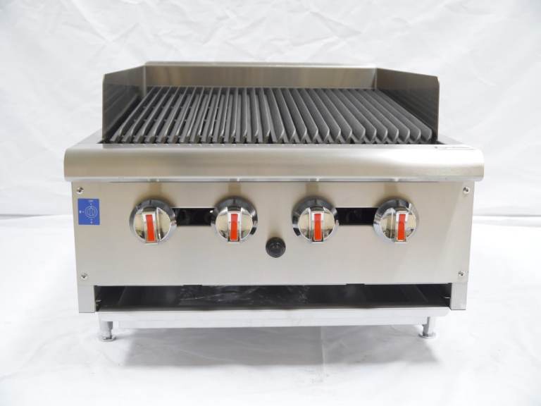 Commercial Radiant Gas Char Broiler 4 Grids 61cm Wide