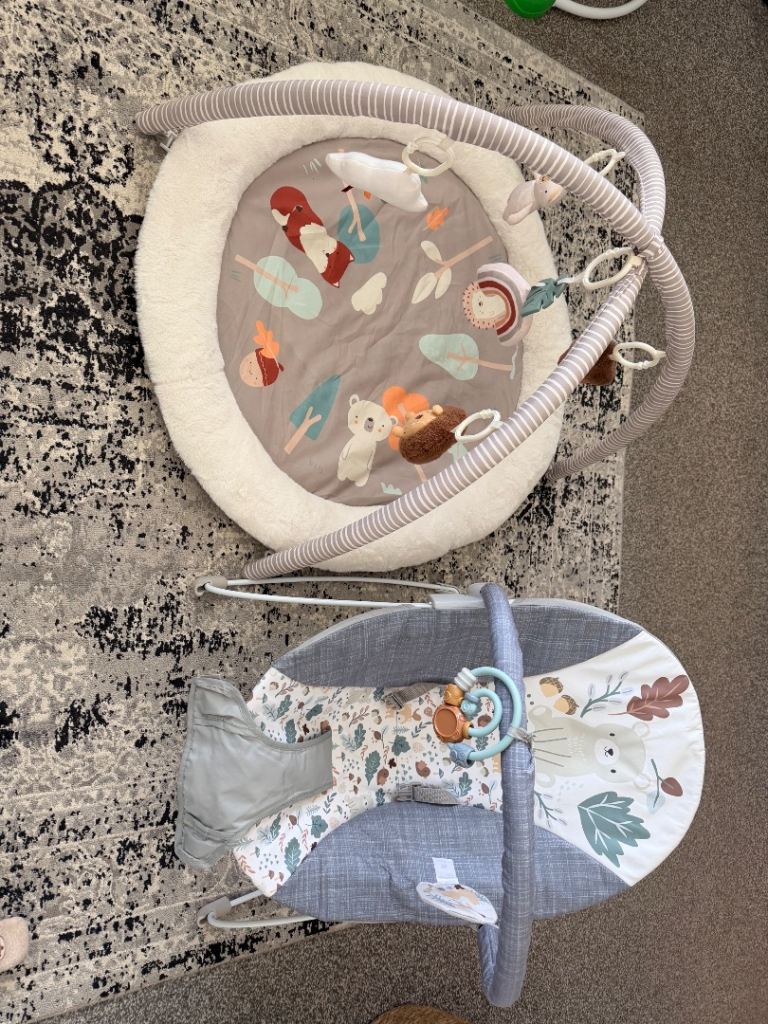 Baby Play Gym & Vibrating Bouncer Seat