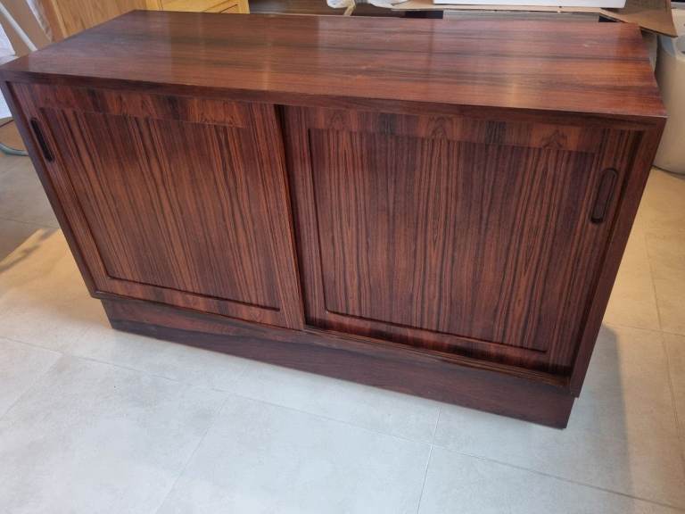 Two piece Rosewood bookcase or sideboard