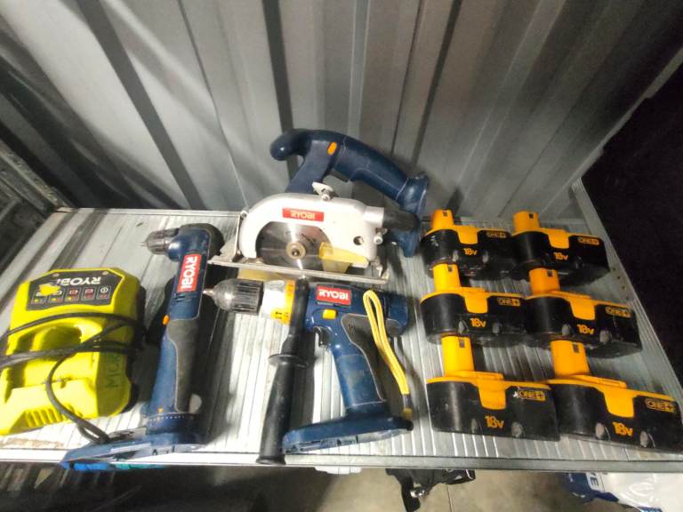 Set of Ryobi Cordless Tools