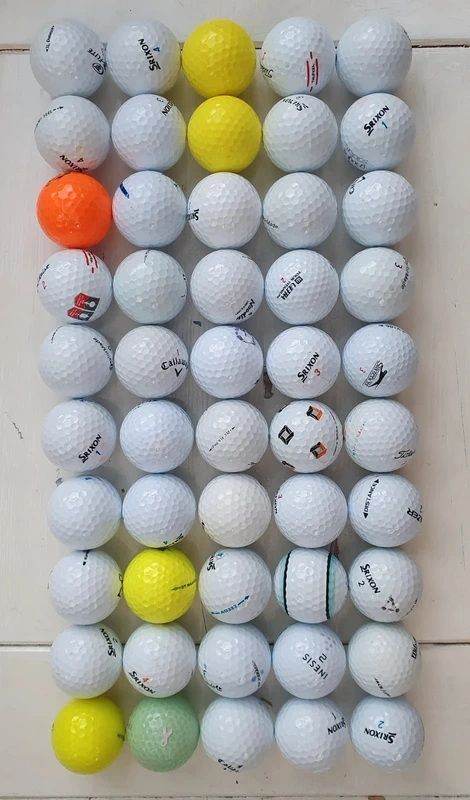 50 Clean Mixed Golf Balls – Bulk Practice Balls for Range & Training – Great Value.
£20